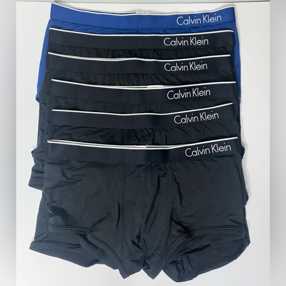 Pre-owned 6 pairs CK One Calvin Klein trunk boxerbrief medium